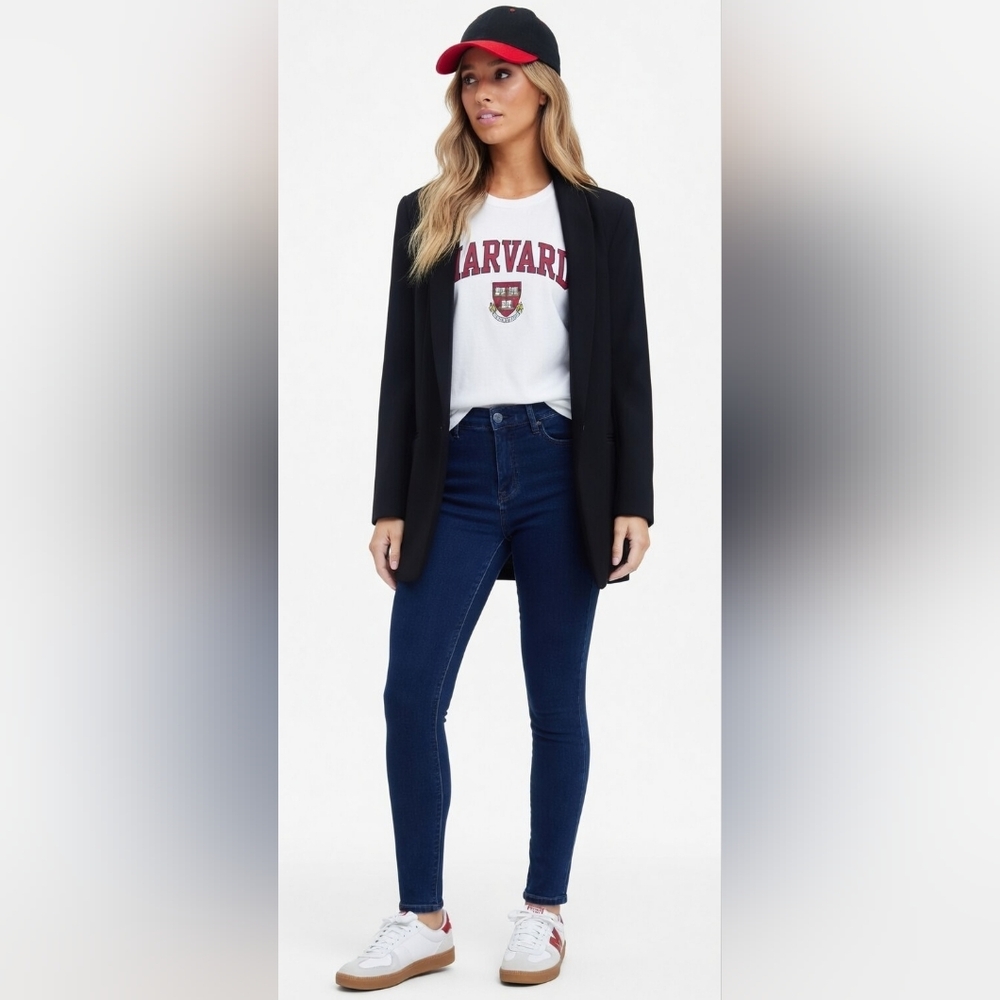 Black Tailored Blazer - Women's Classic Suit Jacket